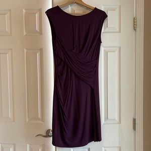 Plum knee length dress